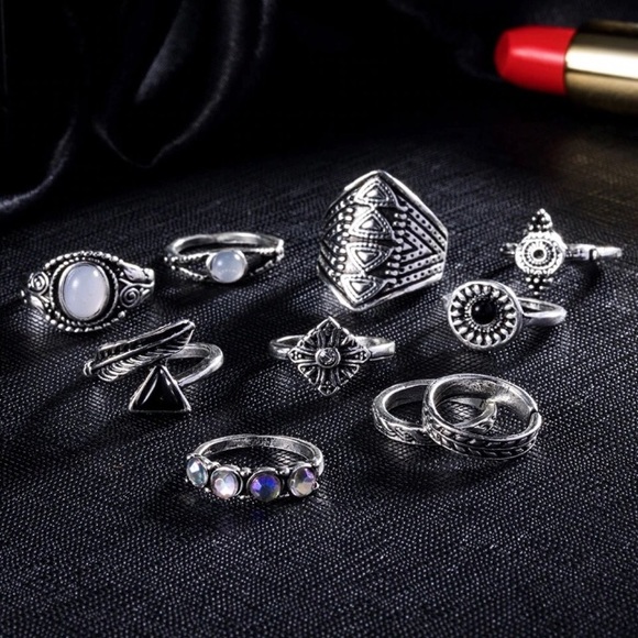 Vintage Ring Set 10 Rings - Picture 3 of 3